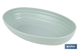 Multipurpose oval serving dish | Available in 2 colours | Size: 24 x 16 x 5.5cm - Cofan