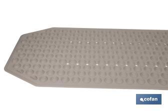 Tappetino da bagno rettangolare | Ideale per doccia o vasca | Superficie antiscivolo | Vari colori | Dimensioni: 40 x 104 cm - Cofan