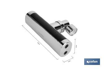 Aireador extensor multifunción 4 en 1 para grifo de cocina | Aireador giratorio 360° | Conector de latón M22-M24 - Cofan