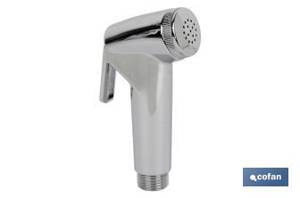 Kit rubinetto da doccia cromato | Pulsante + Supporto + Tubo | Realizzato in ABS cromato - Cofan