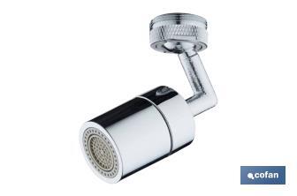 Brise-jet de robinet avec extension rotative universel 720° anti-éclaboussures - Cofan