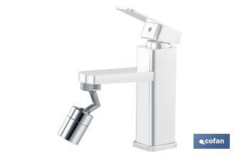 Brise-jet de robinet avec extension rotative universel 720° anti-éclaboussures - Cofan