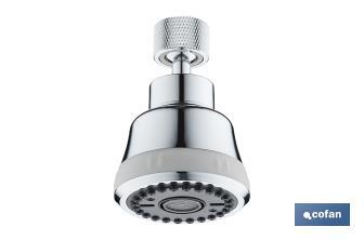 Aerador de torneira com 4 modos | Adequado para torneiras de cozinha | Métrica 22 | Medidas: 5,8 x 8 cm - Cofan