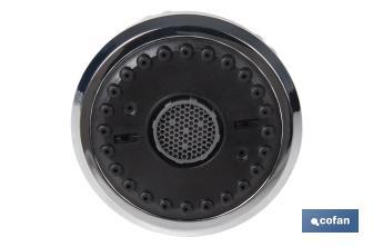 Aerador de torneira com 4 modos | Adequado para torneiras de cozinha | Métrica 22 | Medidas: 5,8 x 8 cm - Cofan