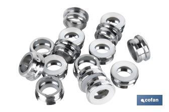 Male thread tap adapter | Brass | M22-24 thread | Supplied in single units - Cofan