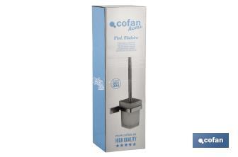 Escobillero para Baño | Modelo Madeira | En Acero Inoxidable 304 Satinado - Cofan