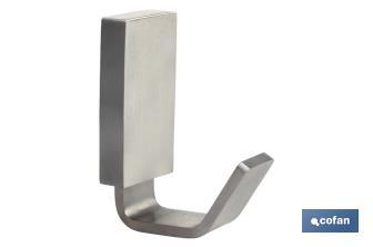 Robe hook | Madeira Model | 304 stainless steel | Satin finish - Cofan