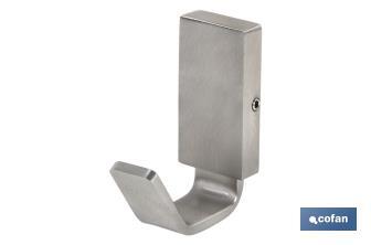 Robe hook | Madeira Model | 304 stainless steel | Satin finish - Cofan