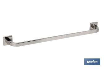 Toalheiro de Aço Inox 304 Brilhante | Modelo Marvão | Medida 63 x 10 x 6 cm - Cofan