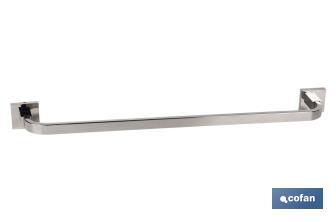Toalheiro de Aço Inox 304 Brilhante | Modelo Marvão | Medida 63 x 10 x 6 cm - Cofan