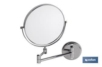 Round Cosmetic Mirror 3X, Lagoa Model - Cofan