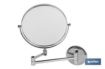 Round Cosmetic Mirror 3X, Lagoa Model - Cofan