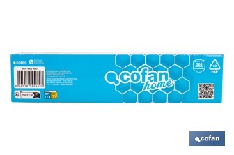 Toallero de baño negro mate | Material: acero inoxidable | Diseño cuadrado | Kit de fijación incluido | Medidas: 27 x 8 x 5,5 cm - Cofan