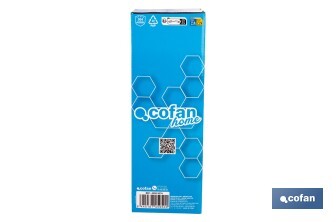 Escobillero de pared negro mate | Material: acero inoxidable | Diseño redondo | Medidas: 9,1 x 12,9 x 39 cm - Cofan