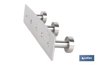 Perchero de pared | Material: acero inoxidable 304 | Acabado: satinado | Disponible con diferentes colgadores - Cofan