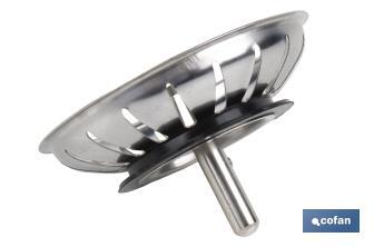 Sink Strainer Plug | 304 Stainless Steel | Kandy Model | Universal Strainer Plug - Cofan