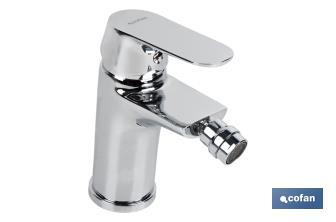 Robinet pour Bidet Mitigeur | Dimensions 40 mm | Modèle Rift | Fabriqué en Laiton avec Finition Chromée et Commande en Alliage de Zinc - Cofan