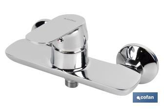 Shower mixer tap | Single-handle tap | Cartridge: 40mm | Rift Model | Brass with chrome-plated finish - Cofan