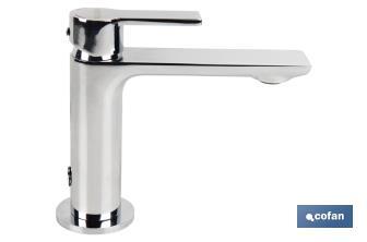 Single-Handle Basin Mixer Tap | Size: 25mm | Matheson Model | Brass with Chrome-Plated Finish - Cofan