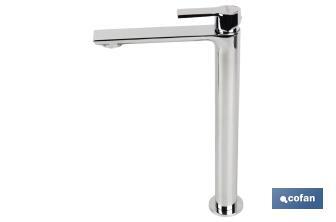 High Rise Mixer Tap | Single-Handle Tap | Size: 25mm | Matheson Model | Brass with Chrome-Plated Finish - Cofan