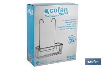 Cestello da doccia | Porta saponi | Realizzato in acciaio inossidabile 304 - Cofan