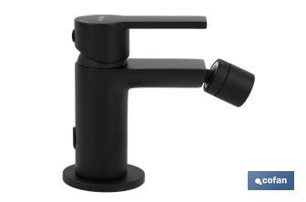 Robinet Mitigeur pour Bidet | Couleur Robinetterie Noire | Cartouche de 25 mm - Cofan