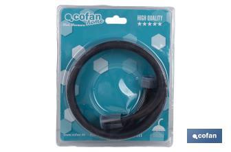 Shower hose | Black bathroom fittings | Size: 150cm - Cofan