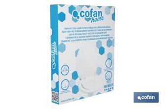 Copriwater familiare ovale | Materiale: polipropilene | Chiusura lenta e silenziosa - Cofan