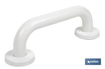 Barra de Apoyo Recta | Color: Blanco | Material: Acero Pintado | Diferentes Medidas - Cofan