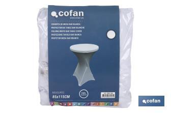 Table bar cover | Lycra | Ideal for cocktail parties, weddings, parties and decoration - Cofan