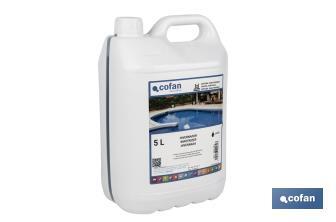 Invernador líquido para piscinas | Capacidad: 5 litros | Agua cristalina en Invierno - Cofan