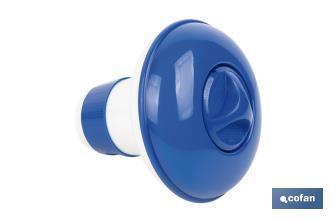 Dosificador de cloro flotante para piscinas en pastillas de 100 o 200 g - Cofan