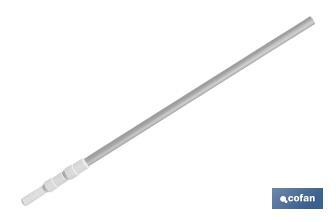 Pértiga Extensible de 100-300 cm para accesorios de limpieza de piscinas - Cofan