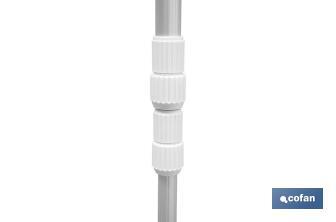 Pértiga Extensible de 100-300 cm para accesorios de limpieza de piscinas - Cofan