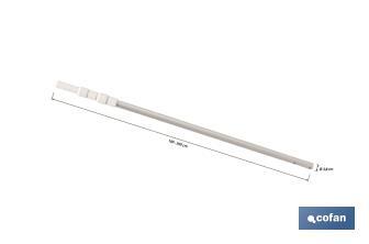 Pértiga Extensible de 100-300 cm para accesorios de limpieza de piscinas - Cofan