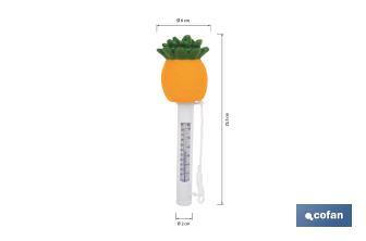 Termómetro Flotante de Piña para Piscinas | Medición Precisa y Diseño Divertido - Cofan