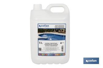 Algicida concentrado de 5 litros para piscinas | Prevención de algas y agua cristalina - Cofan