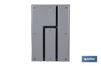 Organizador de cubiertos con separadores para cajón | Cubertero con 8 compartimentos y separadores modulares | Color: gris | Material: polipropileno - Cofan