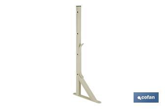 Étendoir mural en forme d'équerre de couleur blanche | Dimensions : 50 x 20 cm  - Cofan