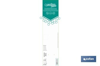 Tendedero de pared abatible | Con 2 soportes metálicos | Ancho de hasta 150 cm | Longitud: 50,5 cm | Incluye tornillos y tacos - Cofan