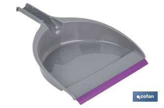 Balayette avec pelle à poussière | Bord en caoutchouc | Convient pour la maison, la voiture, le bureau | Disponible en plusieurs couleurs - Cofan