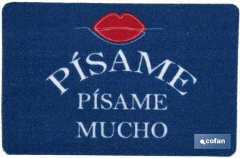 Paillasson d'entrée "Pisame" | Approprié pour l'intérieur et l'extérieur | Matériau résistant | Base antidérapante | Dimensions : 40 x 60 cm - Cofan