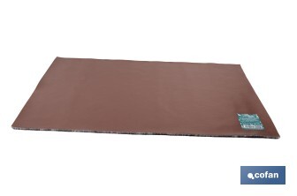 Felpudo de entrada con diseño abstracto de rombos | Material resistente | Base antideslizante | Adecuado para interior y exterior | Medidas: 50 x 70 cm - Cofan