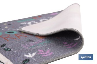 Felpudo antideslizante para entrada casa | Adecuado para interior y exterior | Material resistente | Diseño Good Mood | Medidas: 50 x 70 cm - Cofan