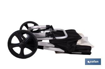 Carro de la compra plegable con 2 ruedas | Chasis de aluminio | Bolsa de 43 litros | Bolsillo para congelados | Disponible en varios colores - Cofan