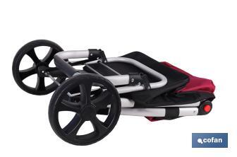 Carro de la compra plegable con 2 ruedas | Chasis de aluminio | Bolsa de 43 litros | Bolsillo para congelados | Disponible en varios colores - Cofan