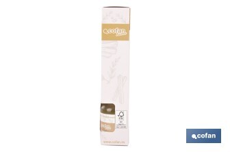 Ambientador de varillas | Aroma a sándalo exótico | Difusor con varillas de ratán - Cofan