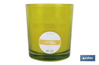 Velas Aromáticas de Citronela en Vasos de Colores | Protección Duradera durante 30 horas - Cofan