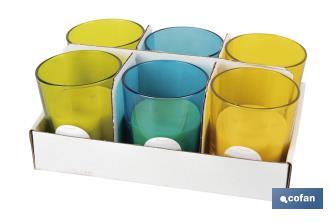 Velas Aromáticas de Citronela en Vasos de Colores | Protección Duradera durante 30 horas - Cofan