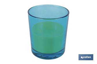 Velas Aromáticas de Citronela en Vasos de Colores | Protección Duradera durante 30 horas - Cofan